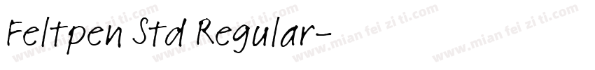 Feltpen Std Regular字体转换
